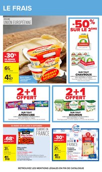 Promotion Boursin dans le prospectus Carrefour, valable du 01/09/2026 au 14/09/2026 Promo Boursin dans le catalogue Carrefour du moment à la page 30