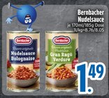 Nudelsauce Bolognese von Bernbacher im aktuellen EDEKA Prospekt für 1,49 €