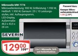 Mikrowelle MW 7774 Angebote von Severin bei GLOBUS Siegen für 1,99 €