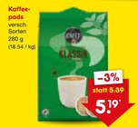 Kaffeepads Angebote bei Netto Marken-Discount Siegen für 5,19 €