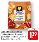 Aktuelle Chips Angebote bei EDEKA in Freiburg (Breisgau) Aktuelles Herzstücke Chips Cracker pikanter Tomatengeschmack Angebot bei EDEKA in Freiburg (Breisgau) ab 1,29 €