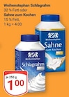 Schlagrahm oder Sahne zum Kochen im Angebot bei GLOBUS in Kaarst Schlagrahm oder Sahne zum Kochen Angebote von Weihenstephan bei GLOBUS Kaarst für 1,00 €