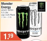 Aktuelles Monster Energy Angebot bei Getränke City in Dachau ab 1,19 €