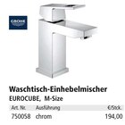 Aktuelles Waschtisch-Einhebelmischer Angebot bei Holz Possling in Berlin ab 194,00 €