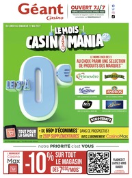 Catalogue Géant Casino à Matheflon, avec 56 pages Prospectus Géant Casino à Matheflon, "Le mois Casinomania", 56 pages, 09/05/2022 - 22/05/2022