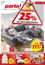 porta Möbel Prospekt "Preissturm 25% auf Ihren Möbelkauf ", 16 Seiten, für Garbsen, 09.10.2019 - 22.10.2019 porta Möbel Prospekt "Preissturm 25% auf Ihren Möbelkauf ", 16 Seiten, für Garbsen, 09.10.2019 - 22.10.2019