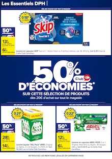 Promotion Skip dans le prospectus Carrefour, valable du 22/07/2025 au 04/08/2025 Promo Skip dans le catalogue Carrefour du moment à la page 63