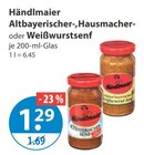 Altbayerischer Senf im Angebot bei V-Markt in Memmingen Altbayerischer Senf Angebote von Händlmaier bei V-Markt Memmingen für 1,29 €
