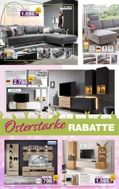 Aktueller Möbel Inhofer Prospekt mit Wohnzimmer, "Osterstarke Rabatte", Seite 2