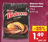 Keks Kakaocreme im Angebot bei Netto Marken-Discount in Schwabach Keks Kakaocreme Angebote von Biskrem bei Netto Marken-Discount Schwabach für 1,49 €