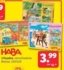 3 Puzzles im Angebot bei Segmüller in Neu-Ulm 3 Puzzles Angebote von HABA bei Segmüller Neu-Ulm für 3,99 €