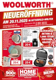 Woolworth Prospekt "NEUERÖFFNUNG IN BITTERFELD-WOLFEN" für Köthen, 8 Seiten, 20.11.2025 - 20.11.2025