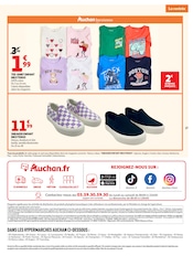 Promos Chaussures dans le catalogue "OFFRES DU MOMENT" de Auchan Hypermarché Chaussures en promo dans le catalogue Auchan Hypermarché à la page 27