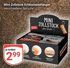 Mini-Zollstock Schlüsselanhänger Angebote bei GLOBUS Braunschweig für 2,99 €