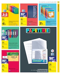 Prix et réduction Papier à dessin dans le prospectus Carrefour en cours Offre Papier à dessin dans le catalogue Carrefour du moment à la page 33