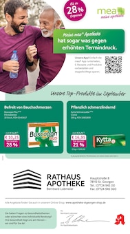 mea - meine apotheke Prospekt der Woche "Unsere September-Angebote" Seite 1, 01.09.2025 bis 30.09.2025 für St. Georgen Aktueller mea - meine apotheke Prospekt "Unsere September-Angebote" Seite 1 von 4 Seiten für St. Georgen