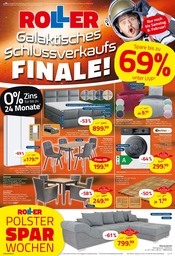 Aktueller ROLLER Möbel & Einrichtung Prospekt in Rendsburg und Umgebung, "Galaktisches Schlussverkaufs Finale!" mit 4 Seiten, 02.02.2025 - 08.02.2025