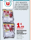 Betteraves rouges entières - U en promo chez Super U Betteraves rouges entières - U dans le catalogue Super U