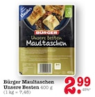 Unsere Besten Maultaschen im Angebot bei E center in Karlsruhe Unsere Besten Maultaschen Angebote von Bürger bei E center Karlsruhe für 2,99 €
