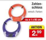 Zahlenschloss Angebote bei Zimmermann Hofheim für 2,99 €