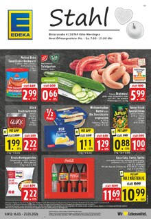 Coca Cola im aktuellen EDEKA Prospekt (Dormagen) Coca Cola im EDEKA Prospekt "Aktuelle Angebote" mit 24 Seiten (Dormagen)