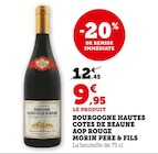 Bourgogne Hautes Côtes de Beaune AOP Rouge - Morin Père & Fils en promo chez U Express Aix-en-Provence à 9,95 €