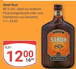 Rum im Angebot bei GLOBUS in Rüsselsheim Rum Angebote von Stroh bei GLOBUS Rüsselsheim für 12,00 €