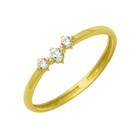 Bague en or jaune et oxydes de zirconium à E.Leclerc dans Attainville