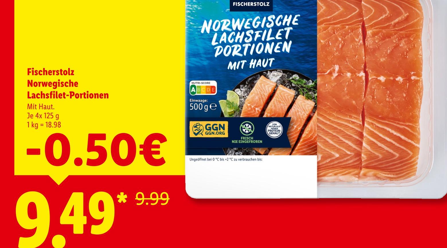 Norwegische Lachsfilet-Portionen