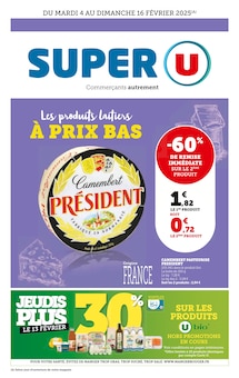 Prospectus Super U de la semaine "Super U" avec 1 pages, valide du 04/02/2025 au 16/02/2025 pour Rennes et alentours