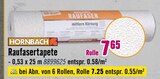 Raufasertapete im Hornbach Prospekt Raufasertapete von Hornbach im aktuellen Hornbach Prospekt für 7,25 €