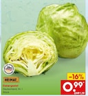 Eisbergsalat im Angebot bei Netto Marken-Discount in Oberursel Eisbergsalat Angebote von Heimat bei Netto Marken-Discount Oberursel für 0,99 €