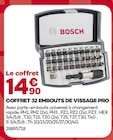 Coffret 32 embouts de vissage Pro - BOSCH à 14,90 € dans le catalogue Gedimat