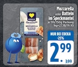 Mozzarella oder Datteln im Speckmantel im EDEKA Prospekt Mozzarella oder Datteln im Speckmantel von EDEKA im aktuellen EDEKA Prospekt für 2,99 €