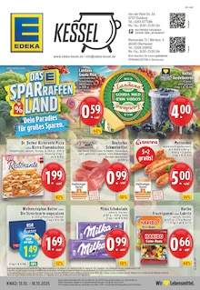 EDEKA Prospekt der Woche "Aktuelle Angebote" Seite 1, 13.10.2025 bis 18.10.2025 für Duisburg Aktueller EDEKA Prospekt "Aktuelle Angebote" Seite 1 von 28 Seiten für Duisburg