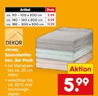 Jersey Spannbettlaken Angebote von DEKOR bei Netto Marken-Discount Amberg für 5,99 €