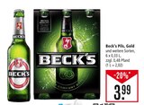 Beck's Pils, Gold Angebote von Beck's bei Marktkauf Lörrach für 3,99 €