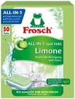 All-In-1 Spül-Tabs Limone im Angebot bei REWE in Bornheim All-In-1 Spül-Tabs Limone Angebote von Frosch bei REWE Bornheim für 7,49 €