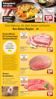 Gulasch im aktuellen REWE Prospekt (Saarbrücken) Gulasch im REWE Prospekt "Dein Markt" mit 32 Seiten (Saarbrücken)