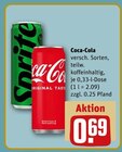 Softdrink im Angebot bei REWE in Barsinghausen Softdrink Angebote von Coca-Cola bei REWE Barsinghausen für 0,69 €