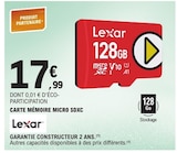 Carte mémoire micro SDXC - Lexar dans le catalogue E.Leclerc