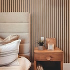 Panneau tasseaux MDF décor chêne clair - Castorama Panneau tasseaux MDF décor chêne clair à 29,95 € dans le catalogue Castorama