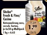 Katzennahrung nass Fresh & Fine/ Cusine von Sheba im aktuellen V-Markt Prospekt für 1,99 €