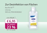 mea - meine apotheke - Bacillol AF Angebot im Prospekt Bacillol AF bei mea - meine apotheke im Prospekt "" für 6,95 €