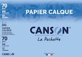 POCHETTE 12 FEUILLES PAPIER CALQUE CANSON - CANSON à 1,01 € dans le catalogue Auchan Supermarché
