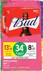 Bière blonde - Bud en promo chez Intermarché Super Bière blonde - Bud dans le catalogue Intermarché Super