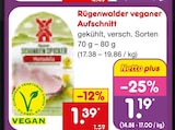 Veganer Aufschnitt von Rügenwalder im aktuellen Netto Marken-Discount Prospekt