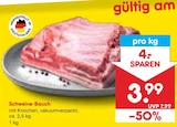 Schweine-Bauch für 3,99 € bei Netto Marken-Discount im Angebot Schweine-Bauch im aktuellen Netto Marken-Discount Prospekt