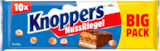 BARRES AU LAIT ET NOISETTES KNOPPERS - KNOPPERS - Auchan Hypermarché à Saintes BARRES AU LAIT ET NOISETTES KNOPPERS - KNOPPERS en promo chez Auchan Hypermarché Saintes à 3,99 €