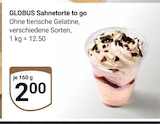 Sahnetorte to go Angebote von GLOBUS bei GLOBUS Rüsselsheim für 2,00 €